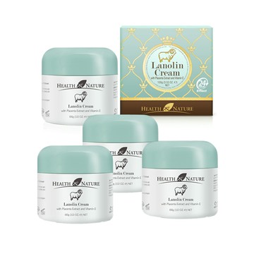 澳洲HEALTH NATURE 美肌綿羊霜含胎盤素維他命E(4入組 100g/罐)