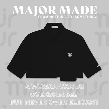 刺繡金屬牌短袖襯衫