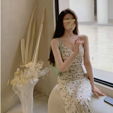 ZUCA”S - 女裝 洋裝 長裙 碎花洋裝 夏季半身裙 顯瘦A字裙 性感長裙 度假長裙 百搭 - G-77