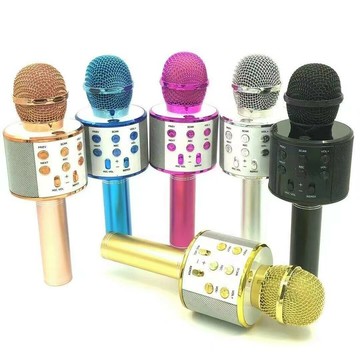 款ws858手機無線麥克風藍牙話筒自帶音響一體K歌寶【宜家良品百貨】