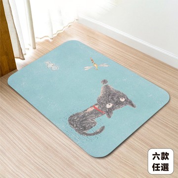 10秒頂吸 軟式珪藻土吸水地墊-DUCKY SHEN (60x40cm)