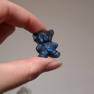 馬達加斯加｜藍光 拉長石 轉化 雕件 空間擺件 隨身握件 隨機出貨