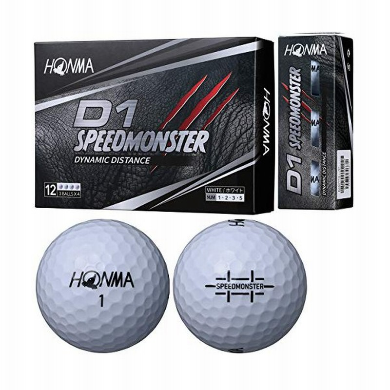 本間ゴルフ Honma ボール D1 スピードモンスター ボール 3ダースセット 3ダース 36個入り ホワイト 通販 Lineポイント最大0 5 Get Lineショッピング