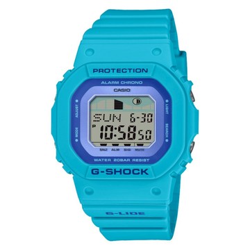 CASIO卡西歐 GLX-S5610-2 夏威夷花卉 衝浪之旅 腕錶 藍玉藤 40.5mm