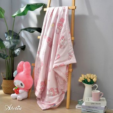 【Great Living格蕾寢飾】英國Abelia 三麗鷗授權 My Melody 天絲兒童抗菌涼被(105*120CM)