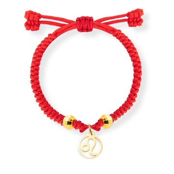 【童樂繪金飾】12星座親子款紅繩手鍊 大人款 兒童款 兩款任選