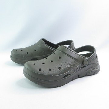 Skechers 243160OLV Arch Fit 水鞋 男涼拖鞋 園丁鞋 支撐 涼鞋 橄欖綠【iSport愛運動】