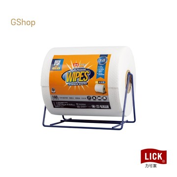 力可潔 LICK【多功能擦拭紙-家用款(附紙捲架)L7102】(160張/捲) 鉅瑋 萬用紙抹布 拋棄式 一次性 紙抹布