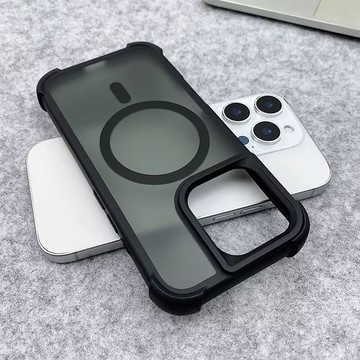 鎧甲防震 i18 防摔手機殼 膚感 磁吸保護殼 適用於 iPhone 18 17 16 15 14 13 Pro Max
