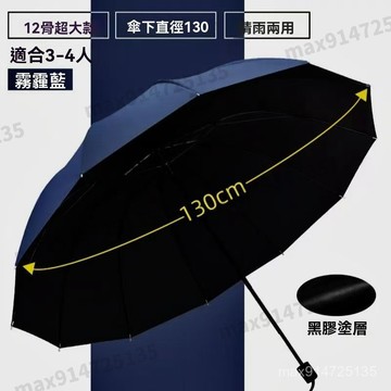 爆款推薦加厚雨傘加大加固加厚太陽傘暴雨專用遮陽防紫外綫晴雨超大號兩用 暴雨專用遮陽傘 超大號兩用傘 130CM X2