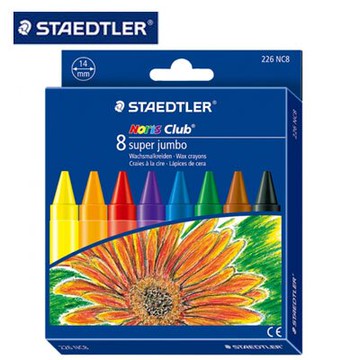 施德樓 MS226NC8 快樂學園超寬兒童無毒油蠟筆8色組 / 盒【APP滿額下單10%點數(單一帳號最高5000點)】1/31止