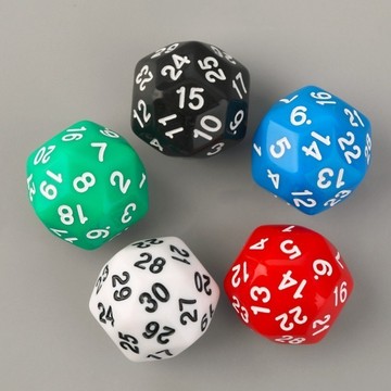 無用良品 30面骰 骰子 色子 30面 流雲 星空骰 dice 壓克力 亞克力 教學 TRPG 桌遊 玩具 教具