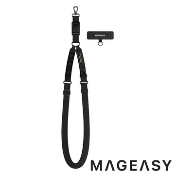 【MAGEASY】20mm Fidlock Dual Utility快扣掛繩組(Y型)『黑』PHIPH338 戶外 露營 健行 休閒 時尚 旅遊 通勤 快扣 掛繩