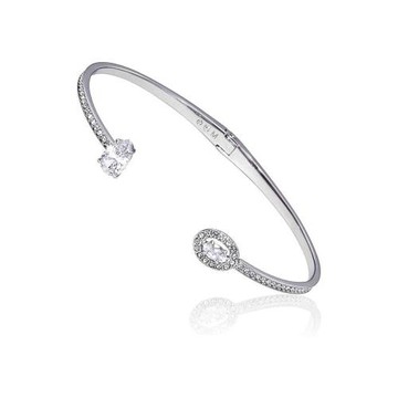 【SWAROVSKI】典雅鑲鑽水晶手鐲-銀(5416190)