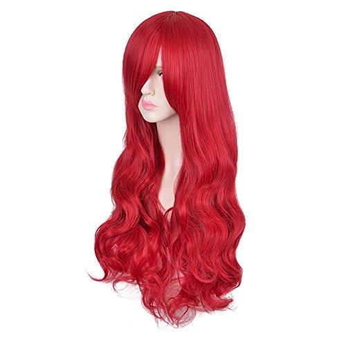 cosideal 人魚姫 ウィッグ アリエル風 耐熱 ウィッグ ヘアネット付きセット