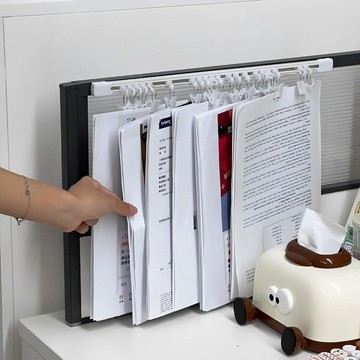 新上架👉a4紙收納夾文件夾辦公室專用多功能工位合同資料票據置物架試卷夾交換禮物 送朋友禮物