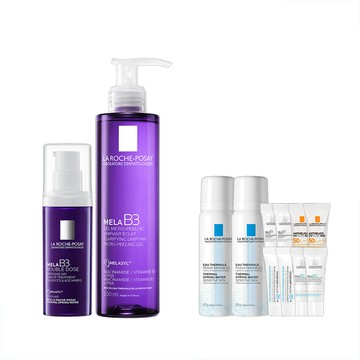LA ROCHE-POSAY MELA B3 PRO超能淡斑緊緻精粹 40ml+MELA B3淡斑淨亮洗面露 200ml