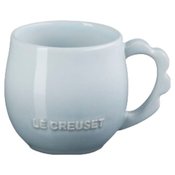 LE CREUSET 蕾絲花語系列 馬克杯 320ml  1個  銀灰藍