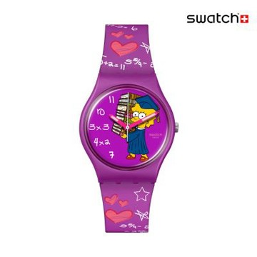 Swatch CLASS ACT 辛普森家庭/經典手錶/男錶/女錶/瑞士製造 SO28Z118 (34mm)