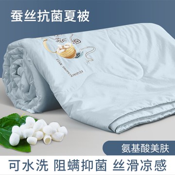 新品~桑蠶絲冬被夏涼被子空調被夏季薄款夏天可水洗春秋被芯單雙人宿舍- 雙11全館免運