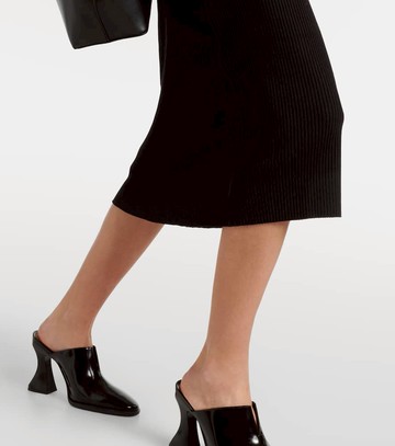 Vince Ribbed-knit jersey midi dress