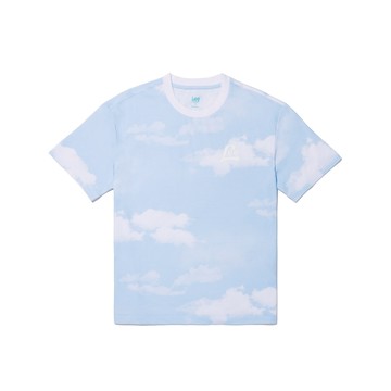 Lee 女款 NITRO COOL 天空暈染 男友版 涼感 短袖T恤 | Modern & Cooling