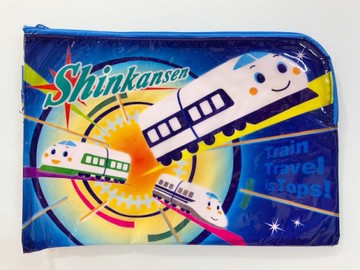 【震撼精品百貨】Shin Kan Sen 新幹線~三麗鷗新幹線A5網狀拉鍊袋-發射#00522