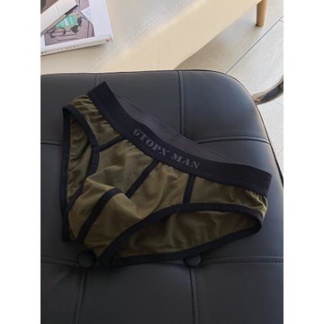 2條裝硬漢青年三角男士內褲U凸大囊袋棉質男士內褲頭單層簡約短褲