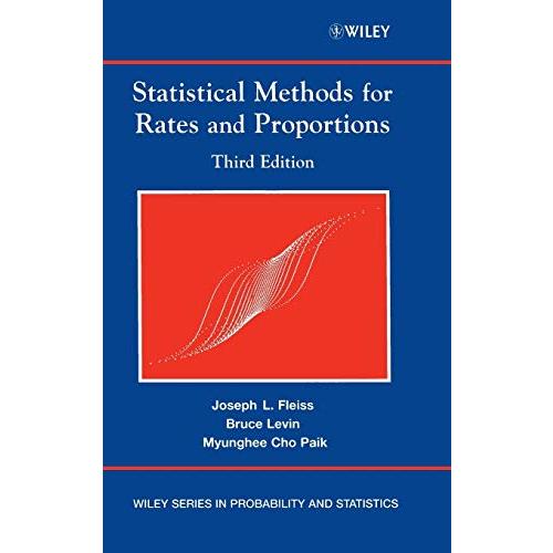 Statistical Methods for Rates and Proportions (Wiley Series in Probability and Statistics)