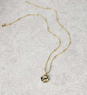 【秋冬新品】不規則復古圓幣中長鏈