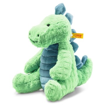 Steiff 德國金耳釦泰迪熊 Spott Stegosaurus 黃標玩偶  28cm  劍龍  1個