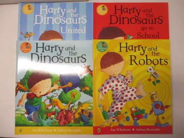 【書寶二手書T5／少年童書_OZI】Harry and the Robots_Harry and the Dinosaurs go to School等_4本合售