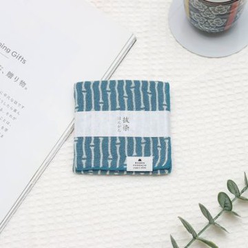 今治拔染三重紗方巾-竹縞