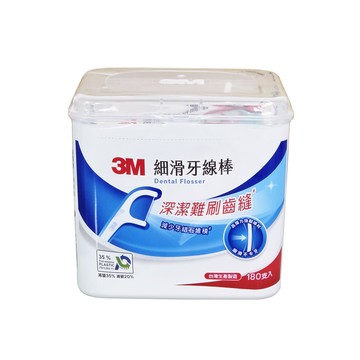 3M 細滑牙線棒 180支(附隨身盒)