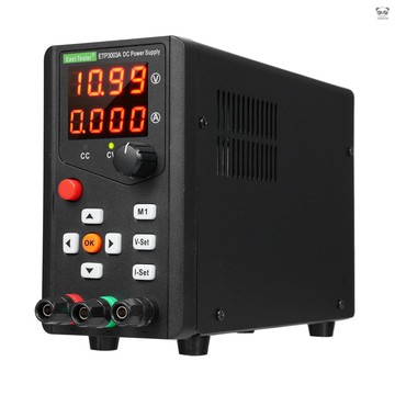 East Tester ETP3003A 直流穩壓電源 90W 30V 3A 單通道編碼器調整 維護 存儲 遠程操控 實