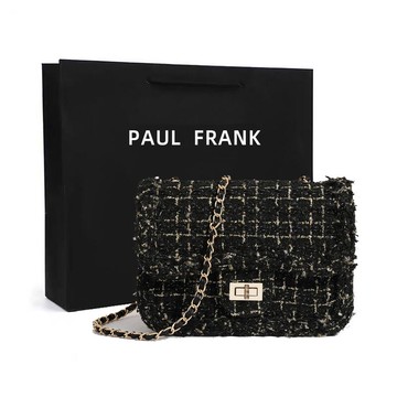 溫柔輕奢小香風時尚包 呢子鏈條包 2023新款小包包 女斜挎包 單肩包