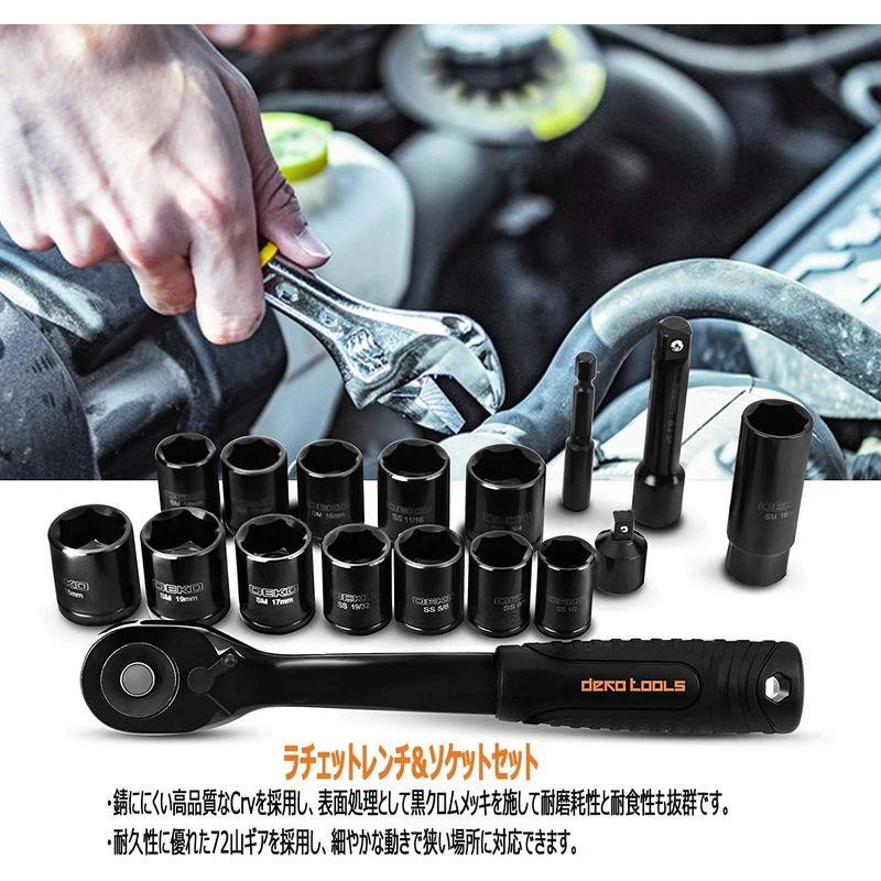 DEKO 218点組 工具セット ホームツールセット 家庭用 ツールセット