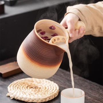 可干燒陶土罐罐壺炭爐圍爐煮茶壺家用大容量烤煮奶茶炒茶壺陶罐器