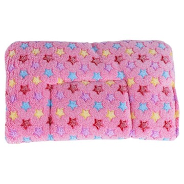 旺生活 法蘭絨加厚雙面毛毯寵物睡墊 小粉星星  1個  粉色  100 x 80cm