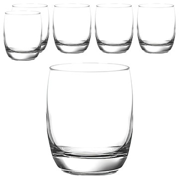 Ocean Glass Ivory 洛克杯 玻璃材質 265ml 泰國產  透明  6個