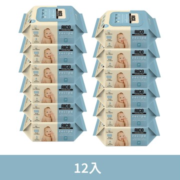 韓國 RICO baby 嬰兒口手濕紙巾30抽-箱購-12入