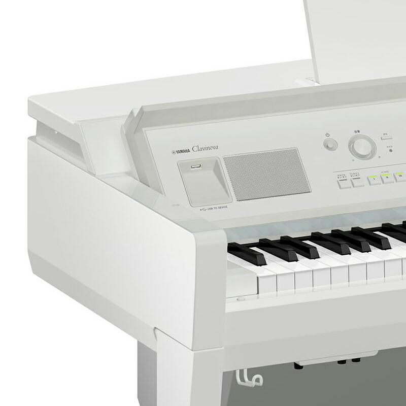 YAMAHA CVP-809PW (毛バタキ 鍵盤クリーナープレゼント) 白鏡面艶出し クラビノーバ