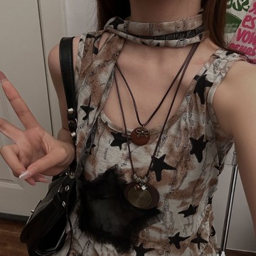 【台灣公司 可打統編】免運 新中式復古蝴蝶結圓環項鏈民族風波西米亞簡約百搭長款毛衣鏈首飾 可開發票 全館五折 工廠現貨直銷 新品特價 z9211