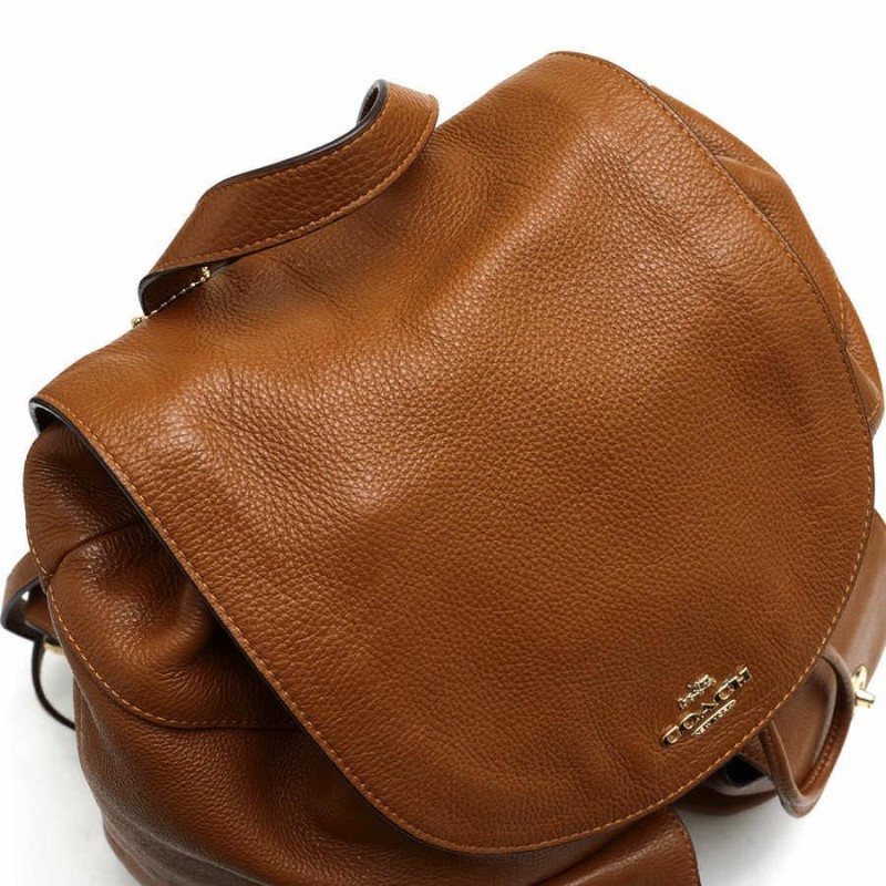 COACH コーチ リュック F37410 BILLIE BACKPACK IN PEBBLE LEATHER ...