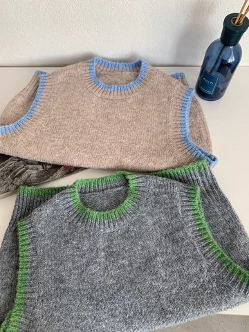 【限時79折】掛拍系列．林木青翠圓領針織背心-99970