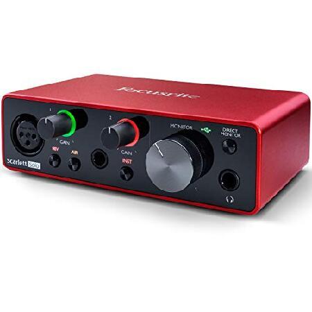 Focusrite Scarlett Solo USB Audio Interface (3rd Gen) Bundle with Studio Headphones, Pop Filter ＆ XLR Cable