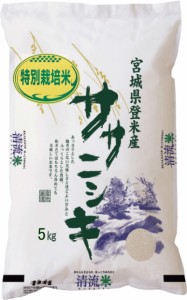 新米 ◆ 令和5年産◆ 白米 5kg 送料無料 宮城県 登米産 特別栽培米 ササニシキ 白米 5kg 減農薬・減化学肥料