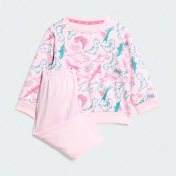 【adidas 愛迪達】 運動套裝 長袖/長褲 嬰幼童裝 JW2405