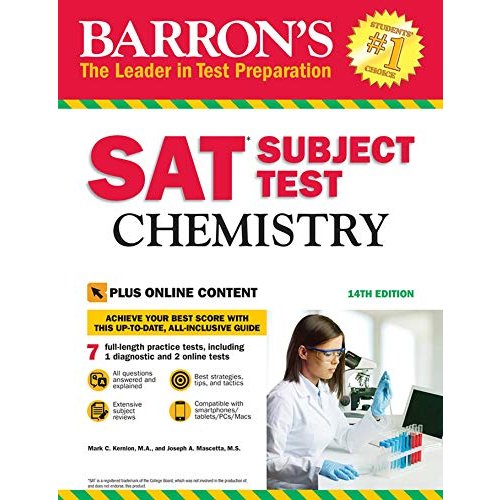 SAT Subject Test: Chemistry with Online Tests (Barrons Sat Subject Test)