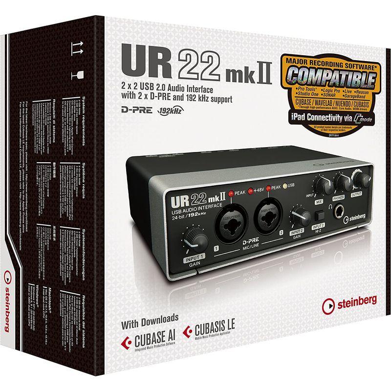 Steinberg スタインバーグ 2x2 USB2.0 24bit 192kHz オーディオインターフェース UR22mkII